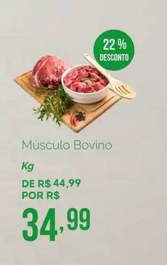 Musculo Bovino Kg 22% Desconto