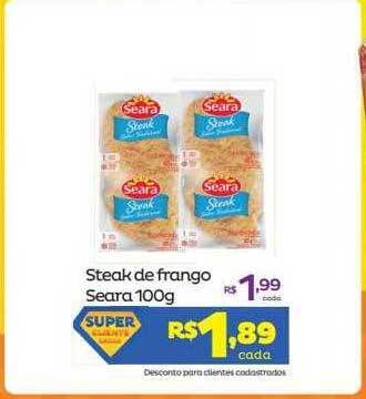 Super Lagoa Steak De Frango Seara oferta