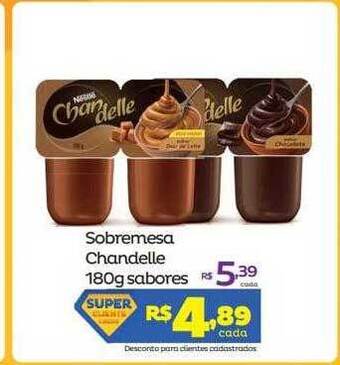 Super Lagoa Sobremesa Chandelle Sabores oferta