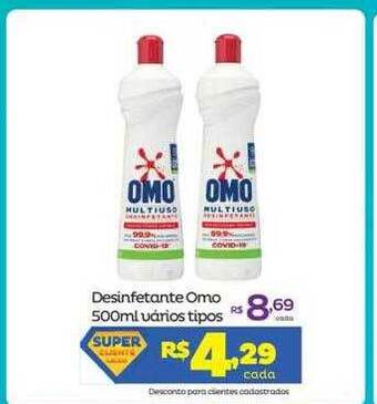 Super Lagoa Desinfetante Omo Varios Tipos oferta