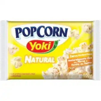 Varejão Irmãos Patrocinio Pipoca microondas yoki popcorn 100gr natural oferta