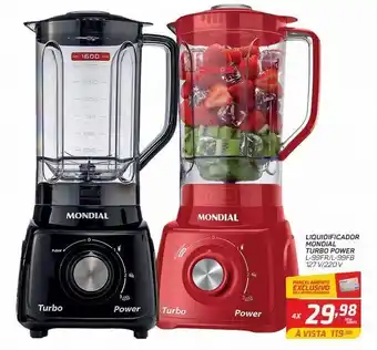 GBarbosa Liquidificador mondial turbo power l-99fr/l-99fb 220 v oferta