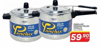 Panela de pressão polida panelux 4,5 litros