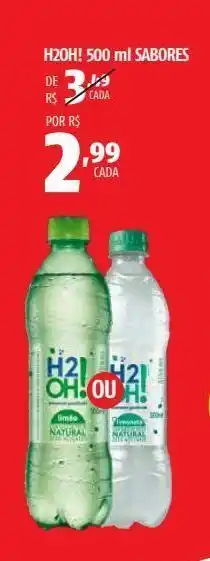 Água com sabor h2oh! 500ml