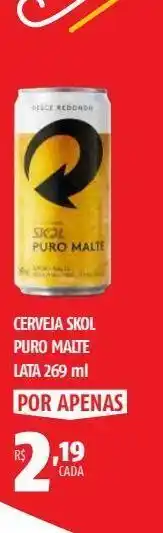 OXXO Cerveja skol puro malte 269ml oferta