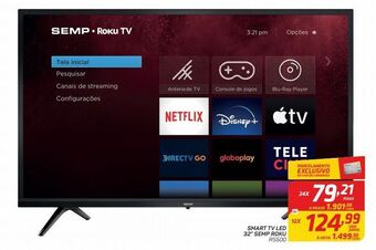 GBarbosa Smart tv led 32” semp roku r5500 oferta