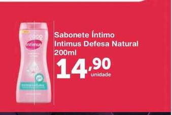Roldão Sabonete íntimo Intimus Defesa Natural 200ml oferta