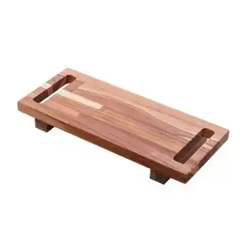 Bandeja em madeira teca 50x20x4cm woodart