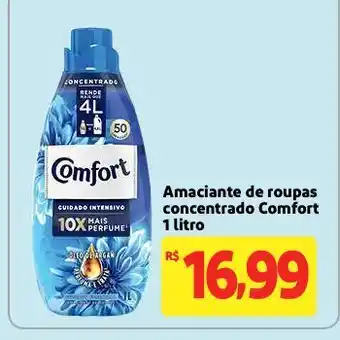 Mercado Extra Amaciante de roupas concentrado Comfort 1 litro oferta