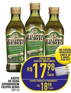 Azeite de oliva extravirgem filippo berio 500ml