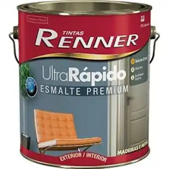 Tumelero Esmalte base água ultrarrapido acetinado branco 0,9l renner oferta