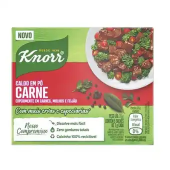 Nagumo Caldo de carne em pó knorr 5un 35g oferta