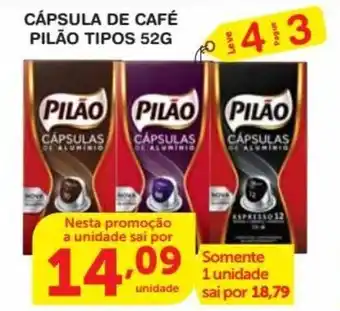 Capsula de Cafe Pilao tipos 52g