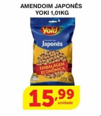 Roldão Amendoim Japones Yoki 1.01kg oferta