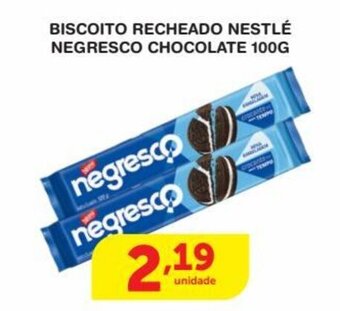 Roldão Biscoito Recheado Nestle Negresco Chocolate 100g oferta