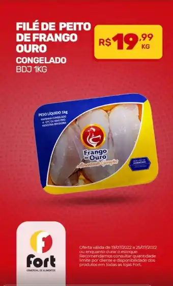 Fort Atacadista File de Peito De Frango Ouro Congelado bdj 1kg oferta