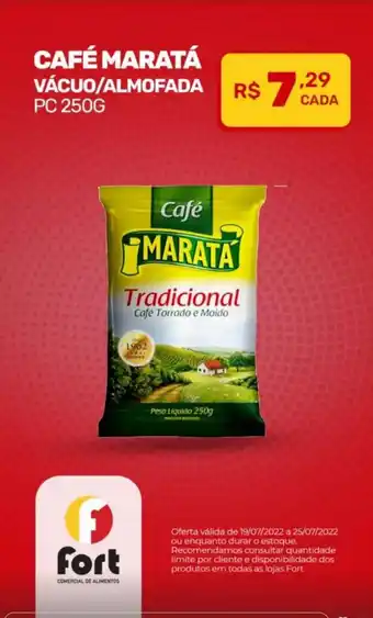 Fort Atacadista Cafe Marata vacio/ almofada 250g oferta