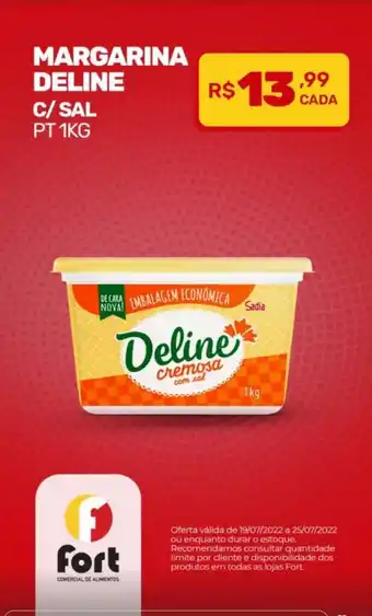 Fort Atacadista Margarina Deline c/ Sal 1kg oferta