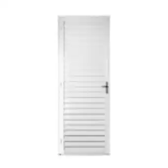 Porta de abrir de alumínio 210x80cm veneziana metalflex...
