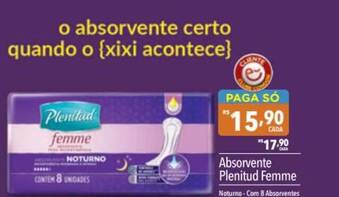 Supermercados Condor Absorvente Plenitud Femme oferta