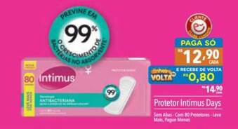 Supermercados Condor Protetor Intimus Days oferta