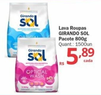 Althoff Supermercados Lava roupas Girando Sol pacote 800g oferta