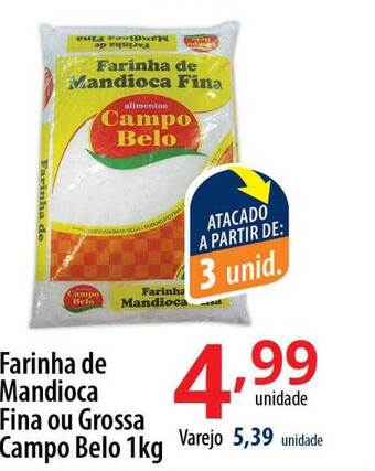 Akki Atacadista Farinha De Mandioca Fina Ou Grossa Campo Belo oferta