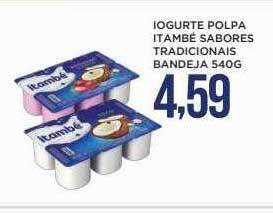 Apoio Mineiro Iogurte Polpa Itambé Sabores Tradicionais Bandeja oferta