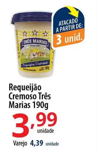Akki Atacadista Requeijão Cremoso Três Marias oferta