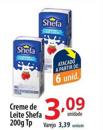 Akki Atacadista Creme De Leite Shefa oferta