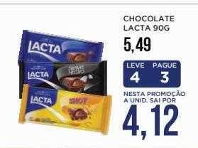 Apoio Mineiro Chocolate Lacta oferta
