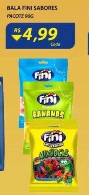 Assaí Atacadista Bala Fini sabores 90g oferta