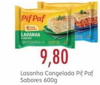 Epa Lasanha Congelada Pif Paf Sabores oferta