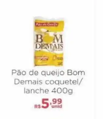 Carone Pão De Queijo Bom Demais Coquetel Lanche oferta