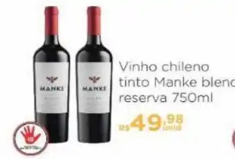 Vinho Chileno Tinto Manke Blend Reserva
