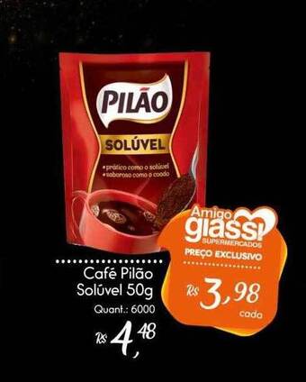 Giassi Supermercados Café Pilão Solúvel oferta