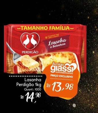 Giassi Supermercados Lasanha Perdigão oferta