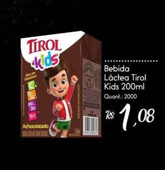 Giassi Supermercados Bebida Làctea Tirol Kids oferta