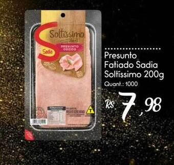 Giassi Supermercados Presunto Fatiado Sadia Soltíssimo oferta