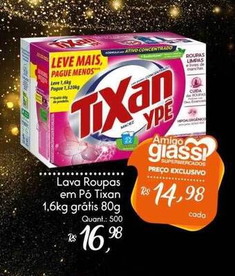 Giassi Supermercados Lava Roupas Em Pó Tixan oferta