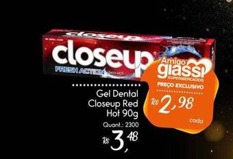 Giassi Supermercados Gel Dental Closeup Red Hot oferta