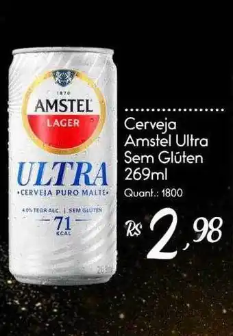 Giassi Supermercados Cerveza Amstel Ultra Sem Glúten oferta