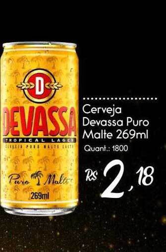 Giassi Supermercados Cerveja Devassa Puro Malte oferta