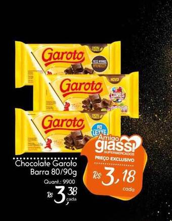 Giassi Supermercados Chocolate Garoto Barra oferta