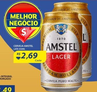 Assaí Atacadista Cerveja Amstel lata 350ml oferta