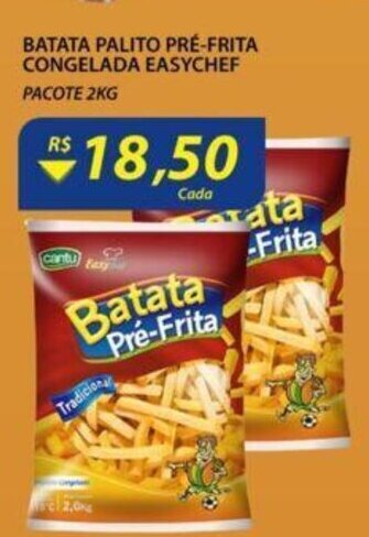 Assaí Atacadista Batata Palito Pre-Frita Congelada EasyChef 2kg oferta