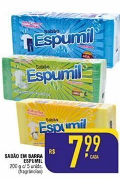 Mercantil Rodrigues Sabão em barra espumil oferta