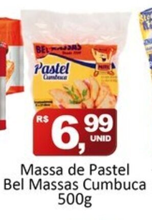 Rede Krill Massa de pastel Bel Massas Cumbuca 500g oferta