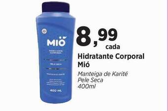 Hidratante Corporal Mió Manteiga De Karité Pele Seca 400ml