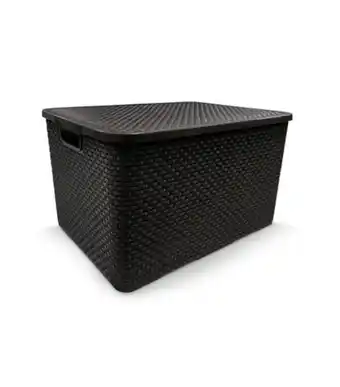 Freitas Varejo Organizador plástico rattan preto arqplast 25588pm oferta